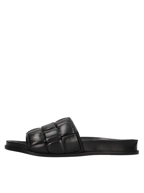 Mules in pelle LORENZO MASIERO | S22202 INTR.NERO